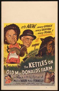 5b706 KETTLES ON OLD MacDONALD'S FARM WC '57 Marjorie Main & Parker Fennelly in the Ozarks!