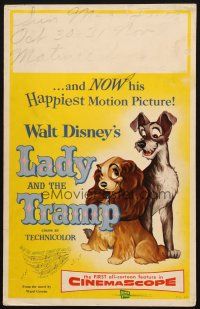 5b711 LADY & THE TRAMP WC '55 Walt Disney romantic canine dog classic cartoon!