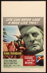 5b726 LONELY ARE THE BRAVE WC '62 Kirk Douglas classic, who was strong enough to tame him?
