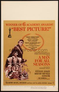 5b744 MAN FOR ALL SEASONS WC '67 Paul Scofield, Robert Shaw, Best Picture Academy Award!