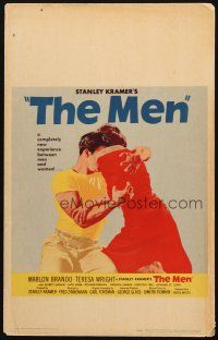 5b761 MEN WC '50 very first Marlon Brando, Teresa Wright, directed by Fred Zinnemann!