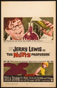 5b787 NUTTY PROFESSOR WC '63 wacky Jerry Lewis directs & stars w/pretty Stella Stevens!