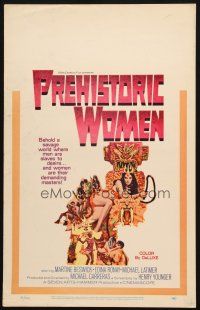 5b820 PREHISTORIC WOMEN WC '66 Slave Girls, art of sexiest cave babe with whip!
