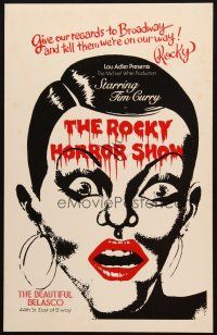 5b848 ROCKY HORROR SHOW stage play WC '75 cool art of Boni Enten as Columbia!