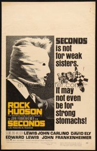 5b866 SECONDS WC '66 Rock Hudson, John Frankenheimer, not for weak sisters or strong stomachs!