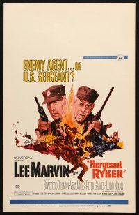 5b869 SERGEANT RYKER WC '68 is Lee Marvin an enemy agent or U.S. sergeant in the Korean War!