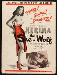 5b874 SHE-WOLF WC '54 Lattuada's La Lupa, sexy Kerima is the most evil woman who ever lived!