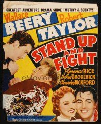 5b895 STAND UP & FIGHT WC '39 Wallace Beery fighting with Robert Taylor, written by James M. Cain!