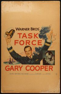 5b919 TASK FORCE WC '49 great image of Gary Cooper in uniform with his hands in the air!