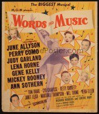 5b989 WORDS & MUSIC WC '49 Judy Garland, Lena Horne & musical all-stars, Rodgers & Hart bio!