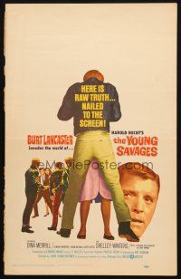 5b996 YOUNG SAVAGES WC '61 Burt Lancaster, John Frankenheimer, produced by Harold Hecht!
