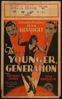 5b997 YOUNGER GENERATION WC '29 Frank Capra's tale of rags to riches Jewish man, Lina Basquette