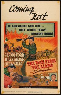 5b747 MAN FROM THE ALAMO WC '53 Budd Boetticher, Glenn Ford was the man they called The Coward!