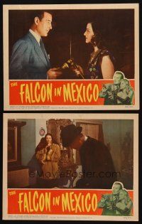 5c906 FALCON IN MEXICO 2 LCs '44 cool images of Tom Conway & Mona Maris, film noir!