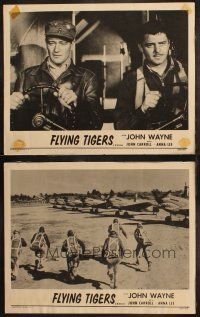 5c910 FLYING TIGERS 2 LCs R54 John Wayne in flight w/ co-pilot John Carroll & pilots scrambling!