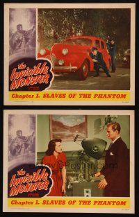 5c925 INVISIBLE MONSTER 2 chapter 1 LCs '50 Republic serial, Richard Webb, Slaves of the Phantom!