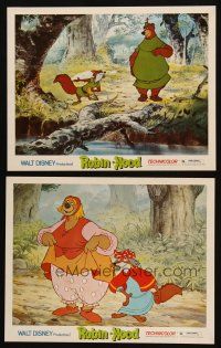 5c968 ROBIN HOOD 2 LCs '73 Disney cartoon w/ Little John & they're dressed as women!