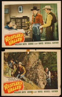 5c970 RUSTLER'S VALLEY 2 LCs R46 William Boyd as Hopalong Cassidy in western action!