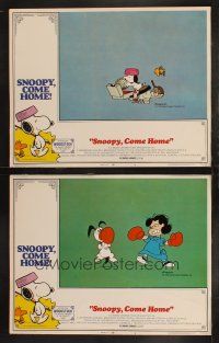 5c979 SNOOPY COME HOME 2 LCs '72 Peanuts, Charlie Brown, great Schulz art of Snoopy & Woodstock!