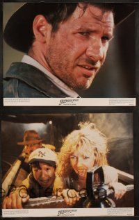 5c206 INDIANA JONES & THE TEMPLE OF DOOM 8 color 11x14 stills '84 Harrison Ford, sexy Kate Capshaw!
