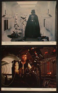 5c344 STAR WARS 8 11x14 stills '77 George Lucas classic sci-fi, Darth Vader, Harrison Ford