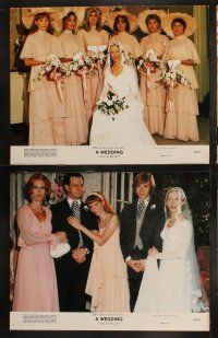 5c414 WEDDING 8 color 11x14 stills '78 Robert Altman, Mia Farrow, Gerladine Chaplin, Carol Burnett