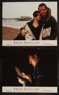 5c398 UNDER SUSPICION 8 English LCs '92 Liam Neeson gets away with murder, sexy Laura San Giacomo!