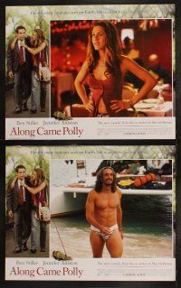 5c052 ALONG CAME POLLY 8 LCs '04 Stiller, Jennifer Aniston, Philip Seymour Hoffman, Alec Baldwin!