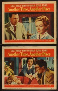 5c059 ANOTHER TIME ANOTHER PLACE 8 LCs '58 sexy Lana Turner has an affair with young Sean Connery!