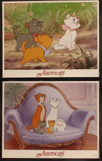 5c445 ARISTOCATS 7 LCs R87 Walt Disney feline jazz musical cartoon, great colorful image!