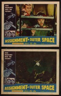 5c063 ASSIGNMENT-OUTER SPACE 8 LCs '62 Antonio Margheriti directed Italian sci-fi, cool images!