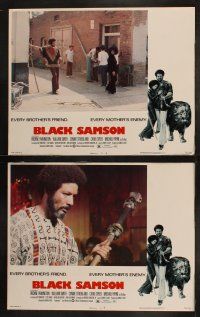 5c082 BLACK SAMSON 8 LCs '74 Charles Bail, Rockne Tarkinton, wild blaxploitation images!