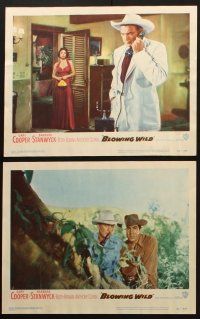 5c544 BLOWING WILD 6 LCs '53 Gary Cooper, Barbara Stanwyck, Ruth Roman, Anthony Quinn!