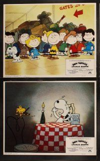 5c087 BON VOYAGE CHARLIE BROWN 8 LCs '80 Charles M. Schulz, Snoopy & the Peanuts Gang!
