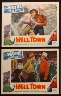 5c545 BORN TO THE WEST 6 LCs R50 young John Wayne, from the novel by Zane Grey, Hell Town!