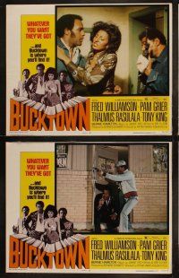 5c452 BUCKTOWN 7 LCs '75 Pam Grier, Fred Williamson, Thalmus Rasulala & Carl Weathers!