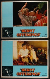 5c097 BURNT OFFERINGS 8 LCs '76 Oliver Reed, sexy Karen Black, Burgess Meredith, Bette Davis!