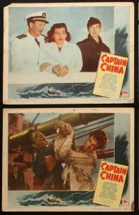 5c548 CAPTAIN CHINA 6 LCs '50 John Payne, Gail Russell, it takes a man to master a woman!