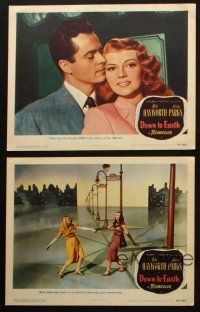 5c643 DOWN TO EARTH 5 LCs '46 sexy Rita Hayworth & Larry Parks singing, dancing & loving!
