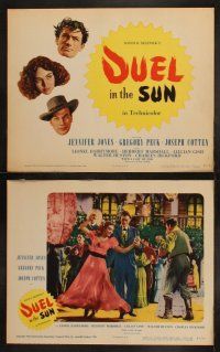 5c136 DUEL IN THE SUN 8 LCs '47 Jennifer Jones, Gregory Peck, Joseph Cotten, Lionel Barrymore!