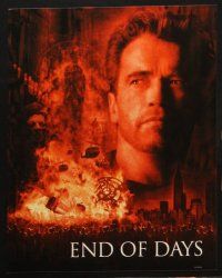 5c016 END OF DAYS 10 LCs '99 cool images of grizzled Arnold Schwarzenegger!