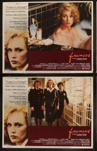 5c154 FRANCES 8 LCs '82 great images of Jessica Lange as cult actress Frances Farmer!