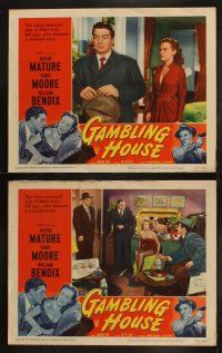 5c158 GAMBLING HOUSE 8 LCs '51 Victor Mature as Mike Fury, William Bendix, sexy Terry Moore!