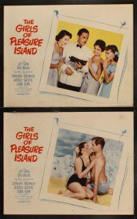 5c160 GIRLS OF PLEASURE ISLAND 8 LCs '53 Leo Genn, Don Taylor, images of soldiers & sexy girls!