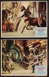 5c165 GOLDEN VOYAGE OF SINBAD 8 LCs '73 Ray Harryhausen, cool special effects images!