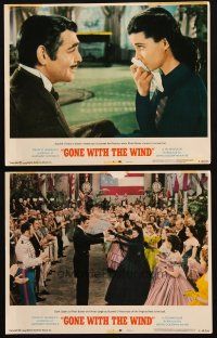 5c917 GONE WITH THE WIND 2 LCs R68 romantic c/u of Clark Gable & Vivien Leigh & dancing together!