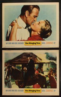 5c177 HANGING TREE 8 LCs '59 Delmer Daves, cowboy Gary Cooper, Maria Schell & Karl Malden!