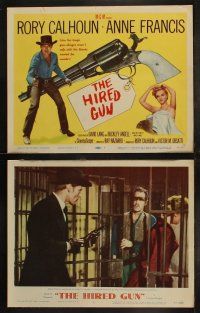 5c187 HIRED GUN 8 LCs '57 cowboy Rory Calhoun + super sexy Anne Francis, Chuck Connnors!