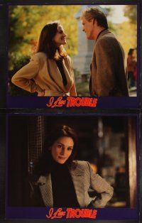 5c199 I LOVE TROUBLE 8 LCs '94 great images of Nick Nolte & pretty Julia Roberts!