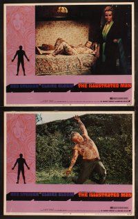 5c203 ILLUSTRATED MAN 8 LCs '69 Ray Bradbury, naked tattooed Rod Steiger, Claire Bloom!